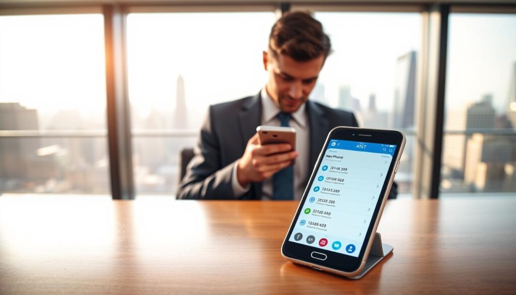 AT&T new phone number selection