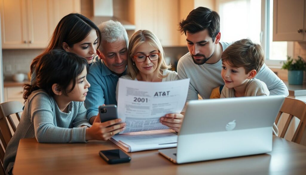 AT&T number change on family plans