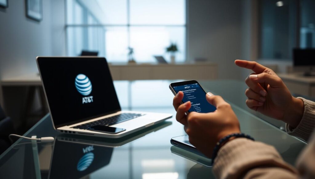 AT&T number change process