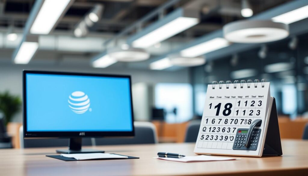 AT&T number change processing time