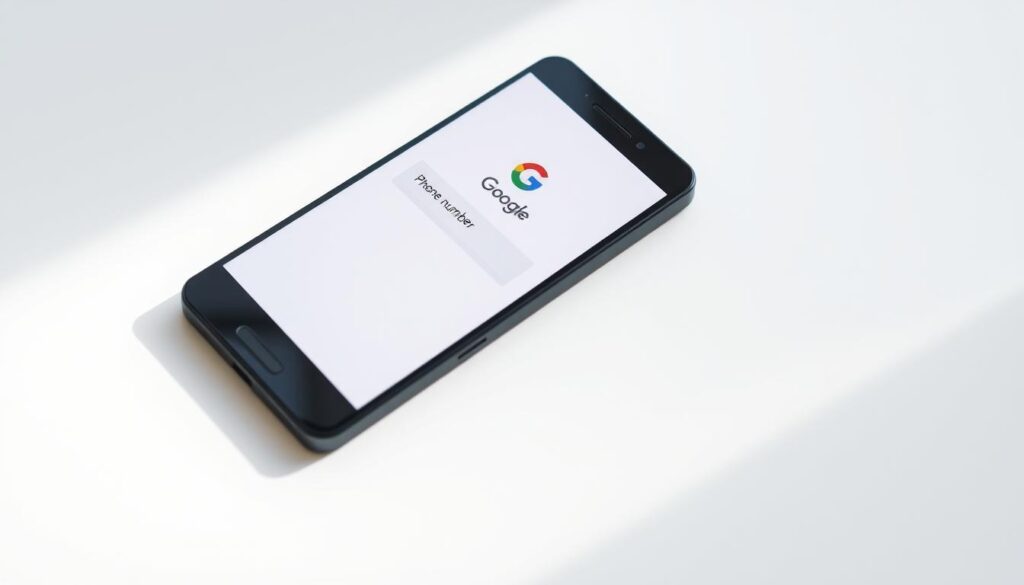 Android Google account phone number update