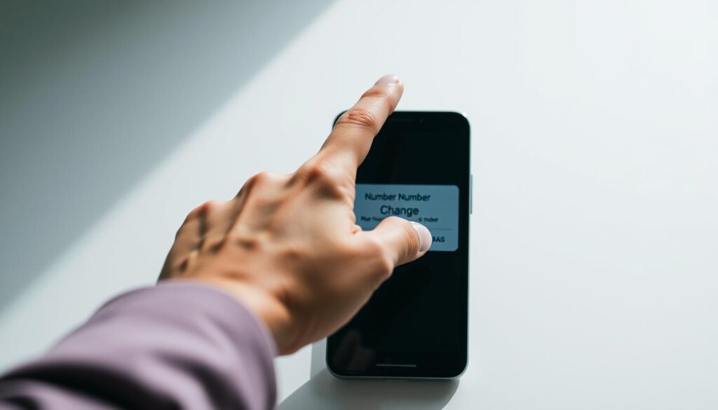 Android number change