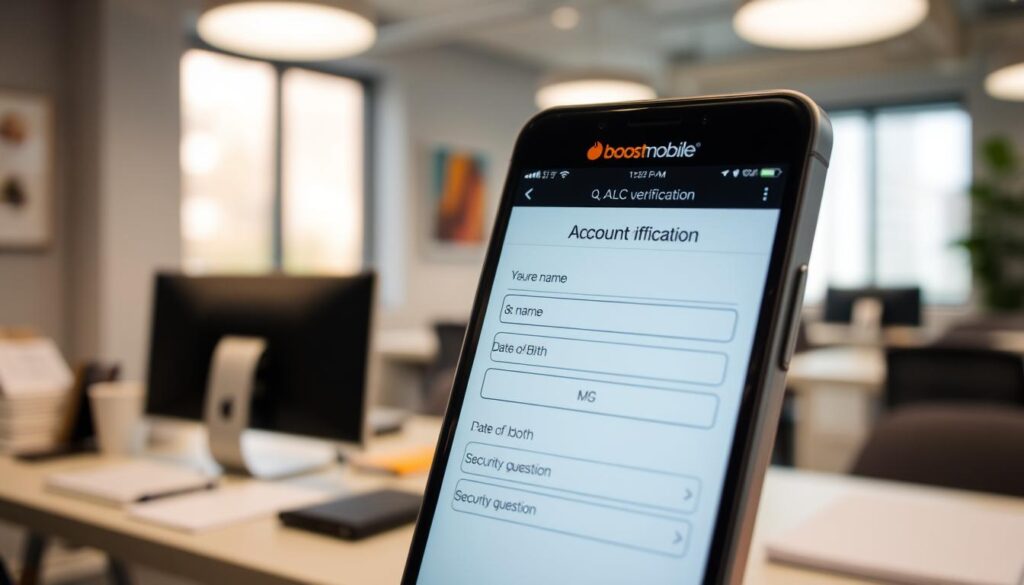 Boost Mobile account verification process