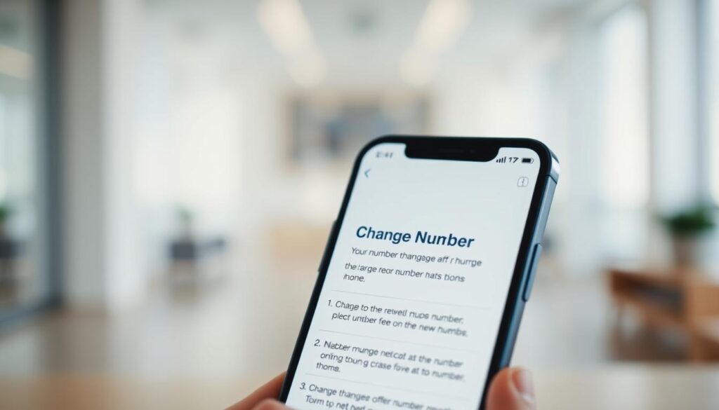 Boost Mobile app number change process