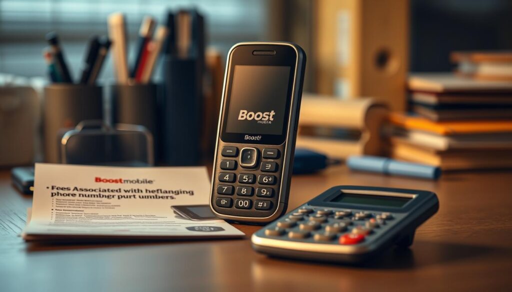 Boost Mobile number change fees