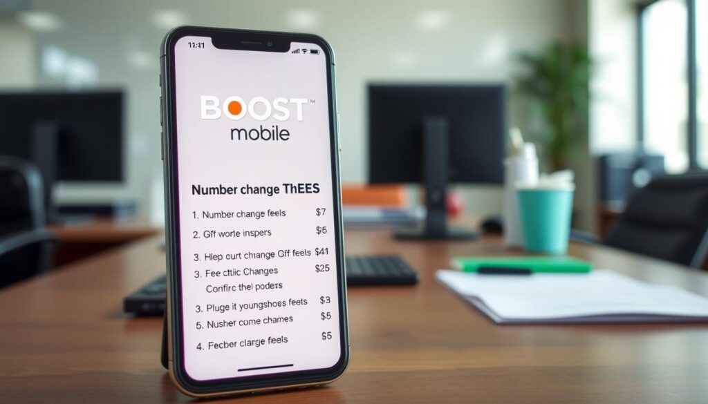 Boost number change fees