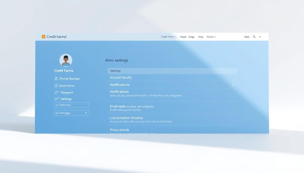 Credit Karma website account settings
