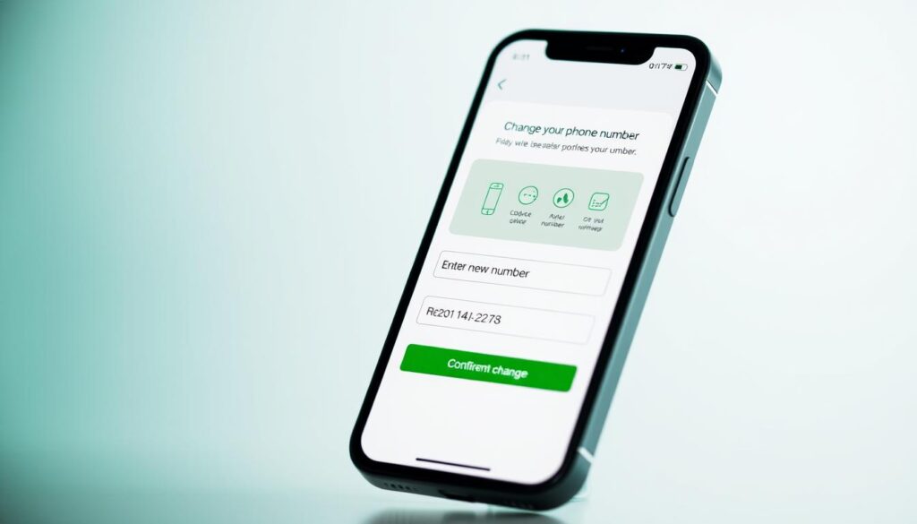 Cricket Wireless mobile app number change process