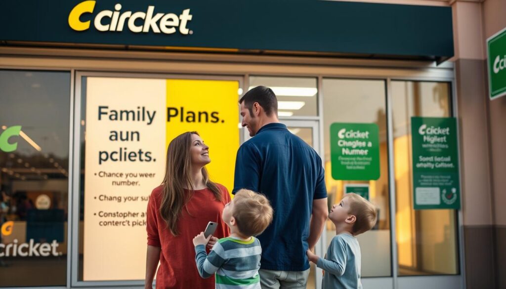 Cricket family plans number change