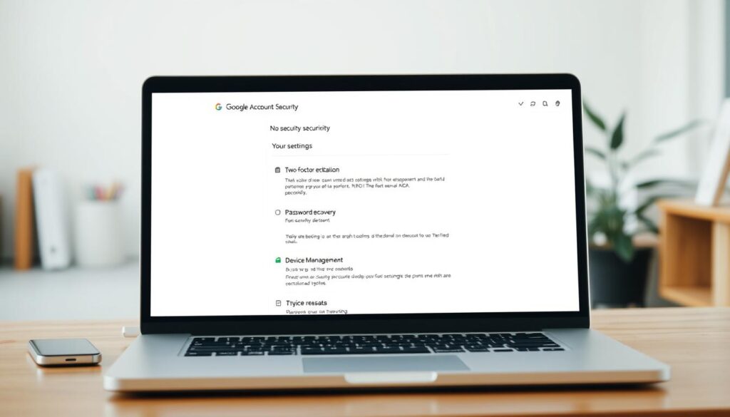 Google account security settings