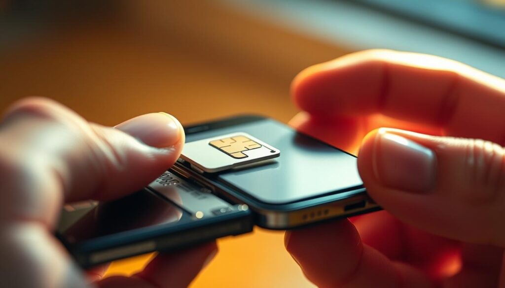 SIM card replacement process