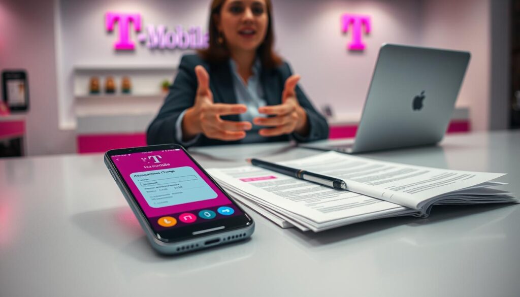 T-Mobile number change process