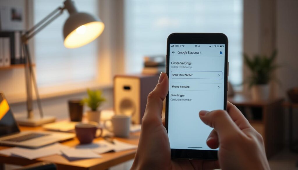 Updating phone number across Google services
