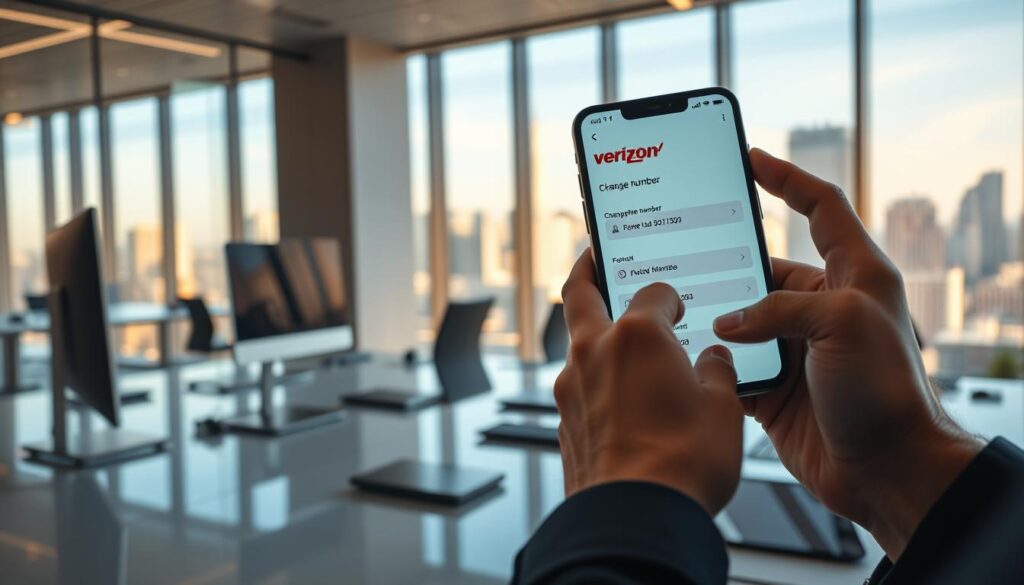 Verizon number change