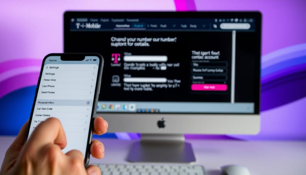 change T-Mobile number online