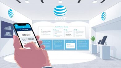 change my at&t number
