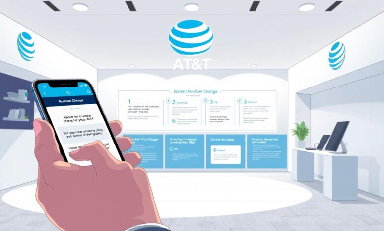 change my at&t number