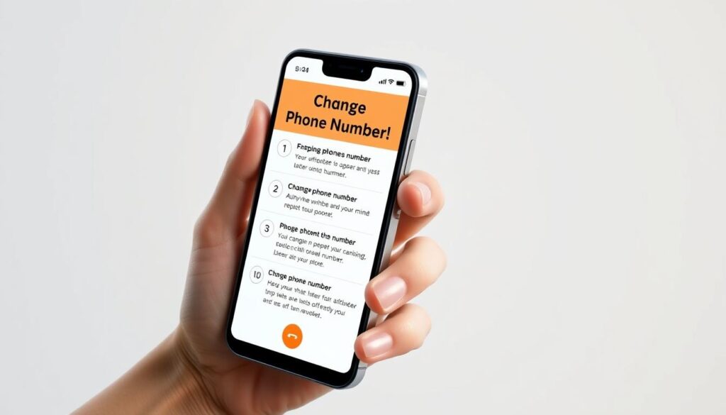 change phone number process