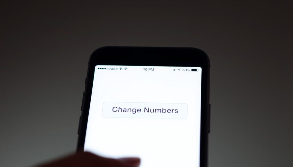 change phone number via app
