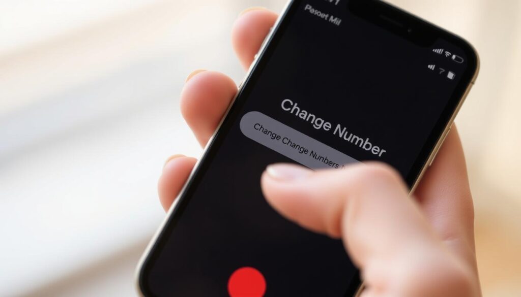 changing number on iPhone