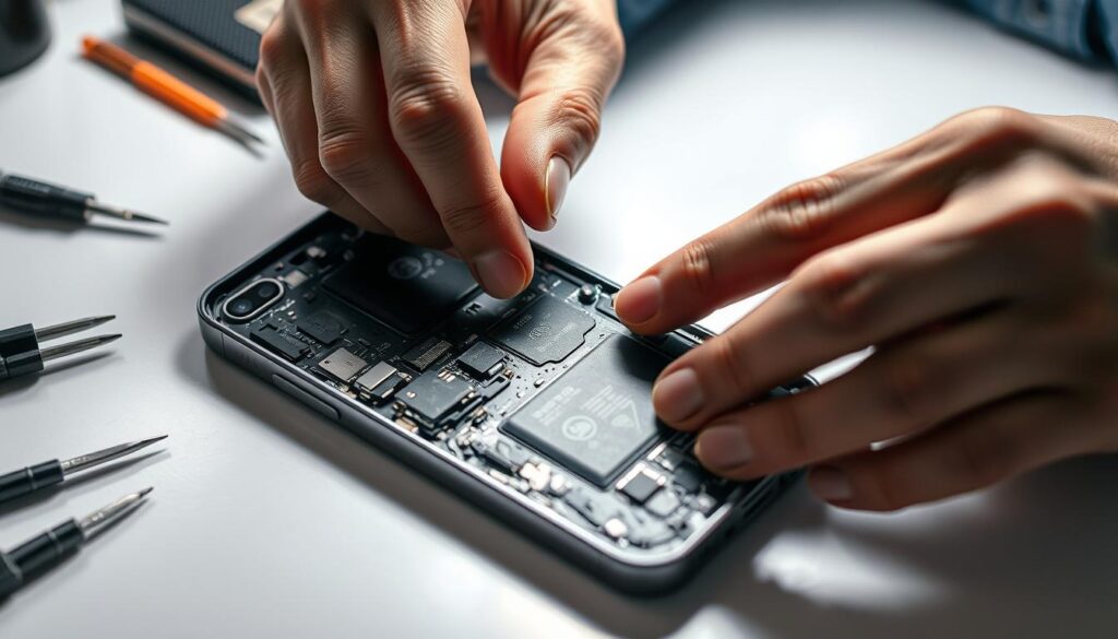 diagnosing water damage on iPhone