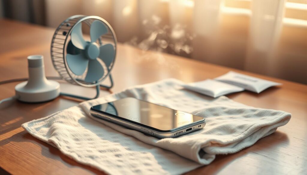 drying out a soaked phone