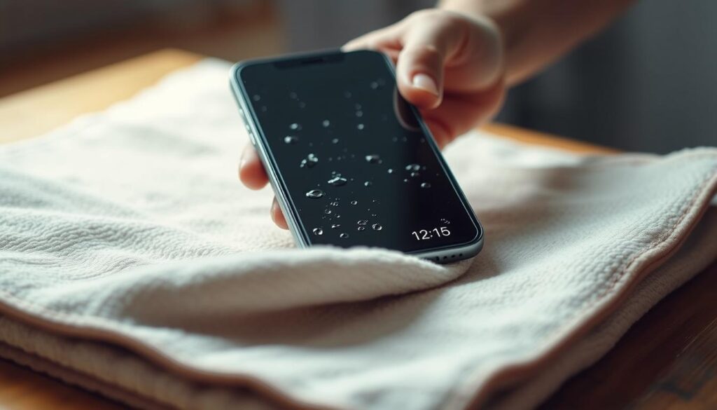 drying out a wet phone