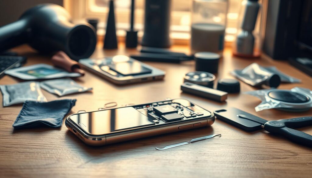drying wet iphone