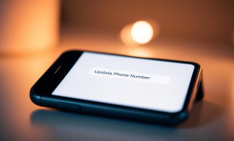 how can i change my phone number on facebook