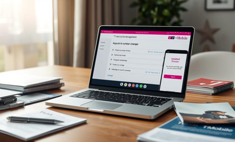 how can i change my phone number with t mobile