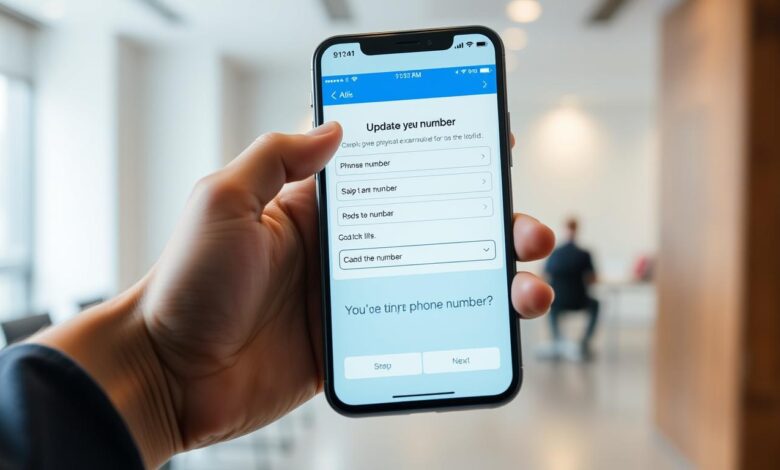 how to change a phone number