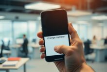 how to change cell phone number