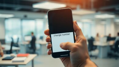 how to change cell phone number