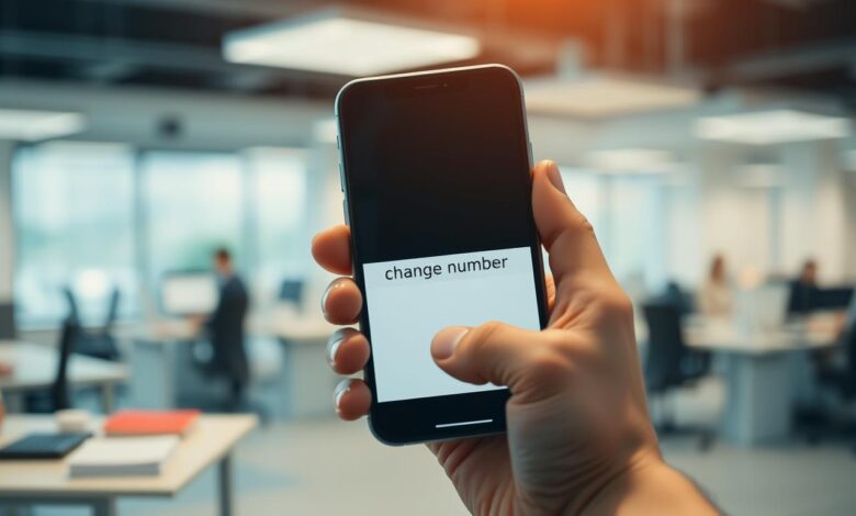 how to change cell phone number