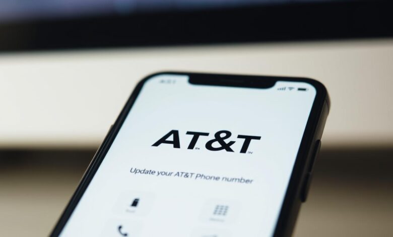 how to change my cell phone number at&t