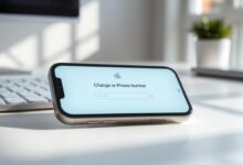how to change my number on iphone