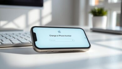 how to change my number on iphone