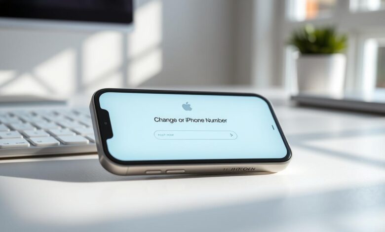 how to change my number on iphone