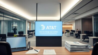 how to change my phone number at&t