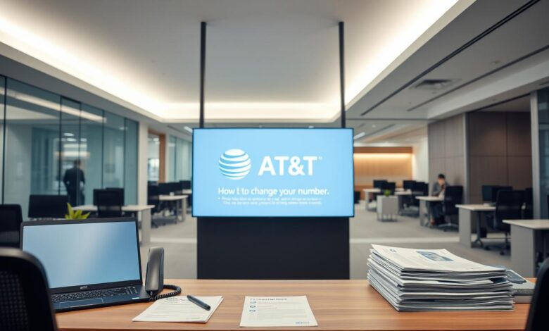 how to change my phone number at&t