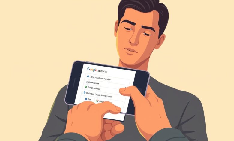how to change my phone number google account