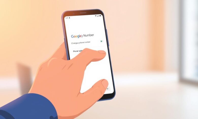 how to change my phone number in google account