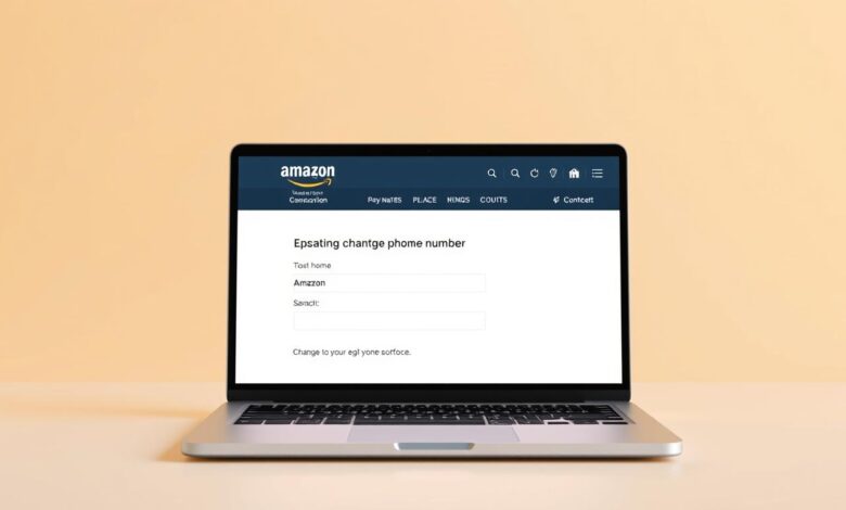 how to change my phone number on amazon