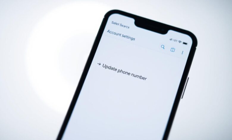 how to change my phone number on my google account