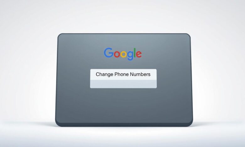 how to change my phone number on my google account