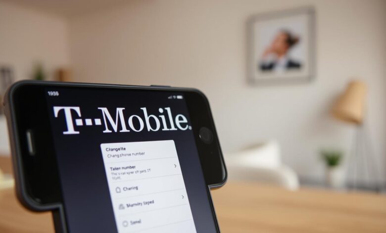 how to change my phone number with t mobile