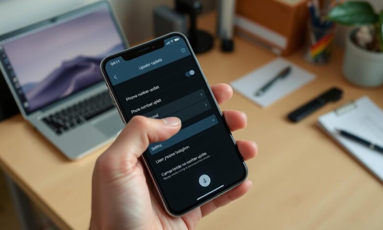 how to change phone number on phone