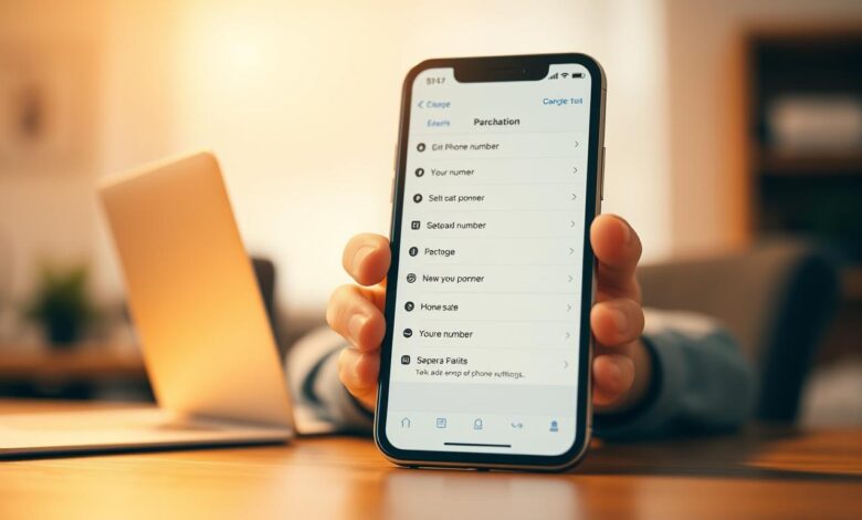 how to change phone number on phone