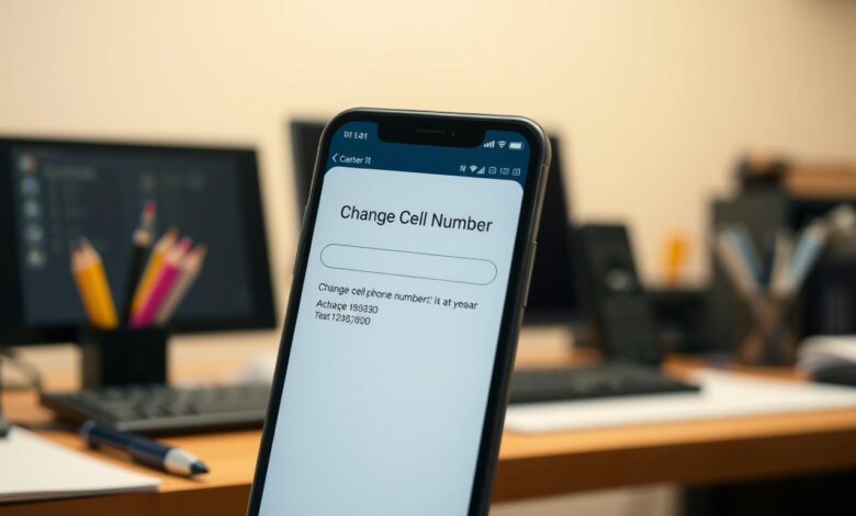 how to change your cell phone number