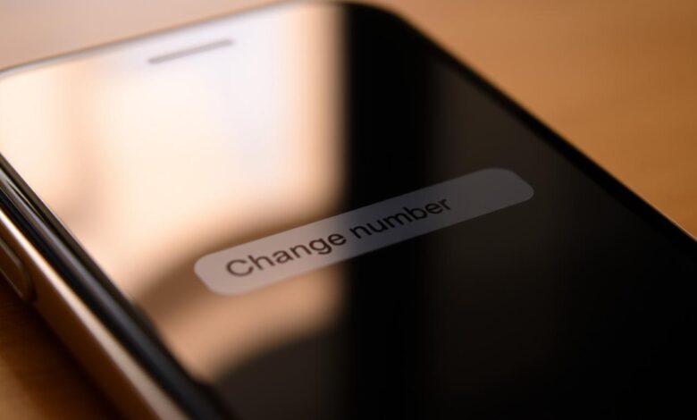 how to change your phone number on iphone